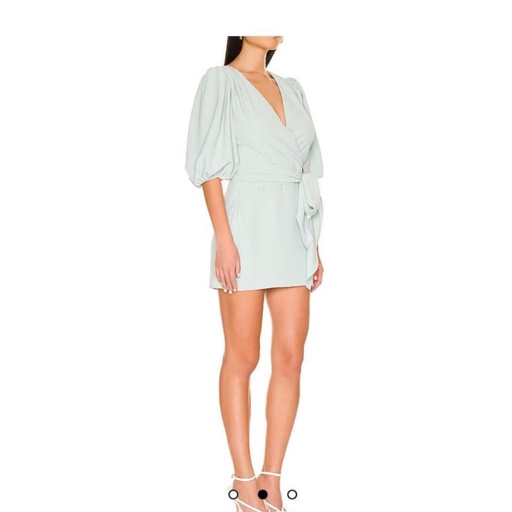 Amanda Uprichard  Alida Dress in Thyme Revolve - Picture 2 of 6